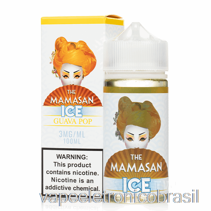 Vape Vaporesso Ice Goiaba Pop - O E-líquido Mamasan - 100ml 0mg